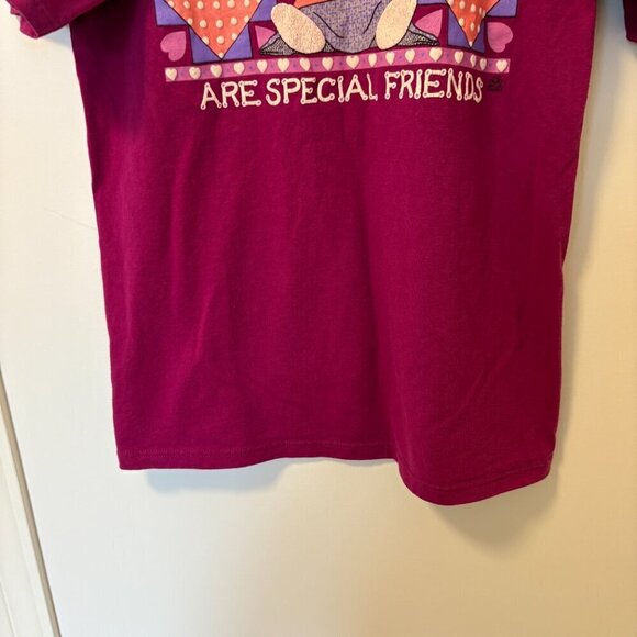 Vintage 1994 T-Shirt "Grandma's are Special Friends" Made in USA Size M Maroon - Picture 8 of 9